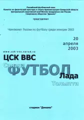 ЖФК ЦСК ВВС (Самара) - Лада (Тольятти) 20.04.2003