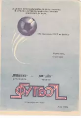 Шинник (Ярославль) - Котайк (Абовян) 13.10.1987