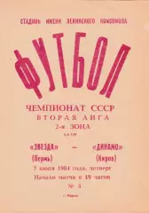 Звезда (Пермь) - Динамо (Киров) 07.06.1984