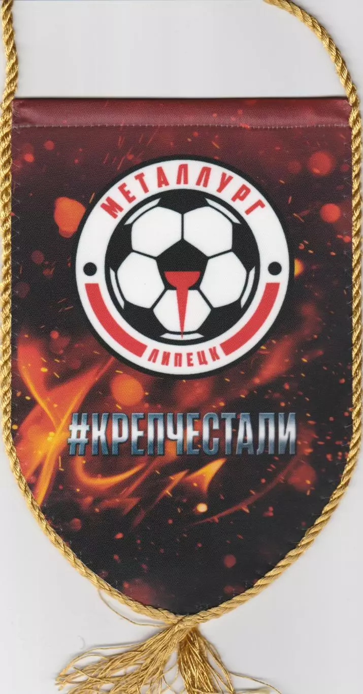 Вымпел Металлург (Липецк) 2026 (22 на 15 см)