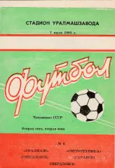 Уралмаш (Свердловск) - Светотехника (Саранск) 07.07.1985