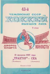 Трактор (Челябинск) - СКА (Ленинград) 13.02.1989