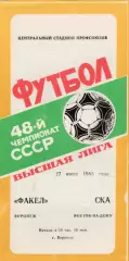Факел (Воронеж) - СКА (Ростов) 27.06.1985