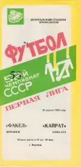 Факел (Воронеж) - Кайрат-Алма-Ата) 26.04.1990