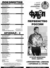 Локомотив (Лиски) - Арсенал-2 (Тула) 29.08.2002