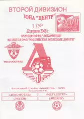 Локомотив (Лиски) - Металлург (Липецк) 22.04.2008