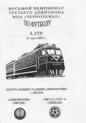 Локомотив (Лиски) - Металлург-2 (Липецк) 21.05.2003