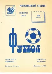 Нистру (Кишинев) - Искра (Смоленск) 21.08.1986