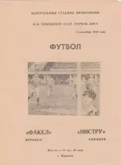 Факел (Воронеж) - Нистру (Кишинев) 08.09.1984