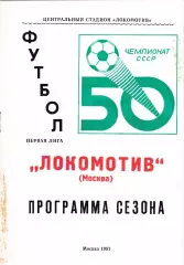 Локомотив (Москва) 1987 Пр-ма сезона