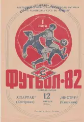 Спартак (Кострома) - Нистру (Кишинев) 12.04.1982