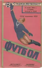 Металлист (Харьков) - Молдова (Кишинев) 09.06.1970