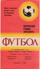 Металлург (Запорожье) - Нистру (Кишинев) 27.07.1984