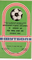 Металлург (Запорожье) - Нистру (Кишинев) 28.06.1985