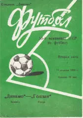 Динамо (Брянск) - Гоязан (Казах) 17.04.1990