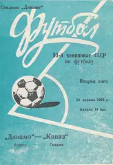 Динамо (Брянск) - Кяпаз (Гянджа) 20.04.1990.