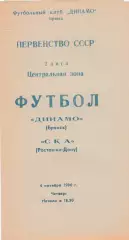 Динамо (Брянск) - СКА (Ростов) 04.10.1990.