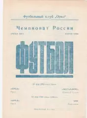 ФК Орел - Металлург (Красный Сулин)/АПК (Морозовск) 10,13.05.1995