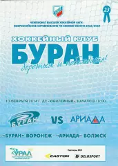 Буран (Воронеж) - Ариада (Волжск) 10.02.2014