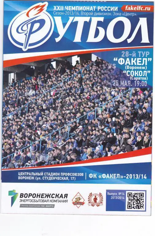 Факел (Воронеж) - Сокол (Саратов) 25.05.2014