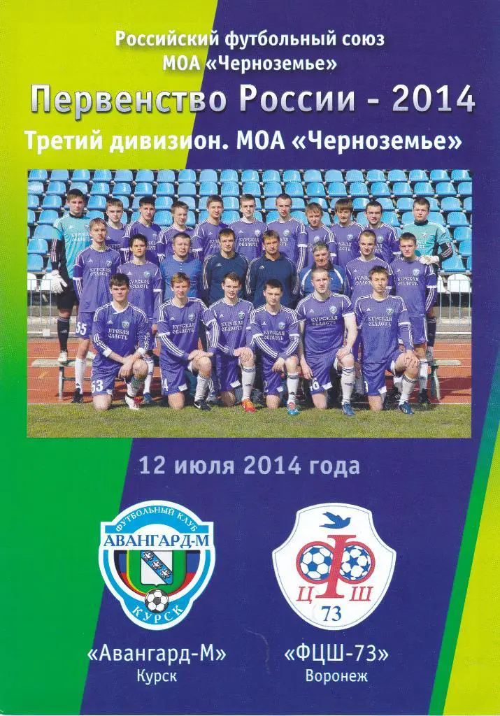 Авангард-М (Курск) - ФЦШ-73 (Воронеж) 12.07.2014