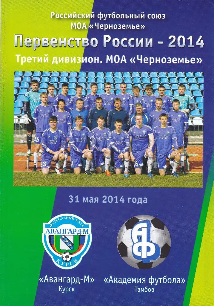 Авангард-М (Курск) - Академия (Тамбов) 31.05.2014