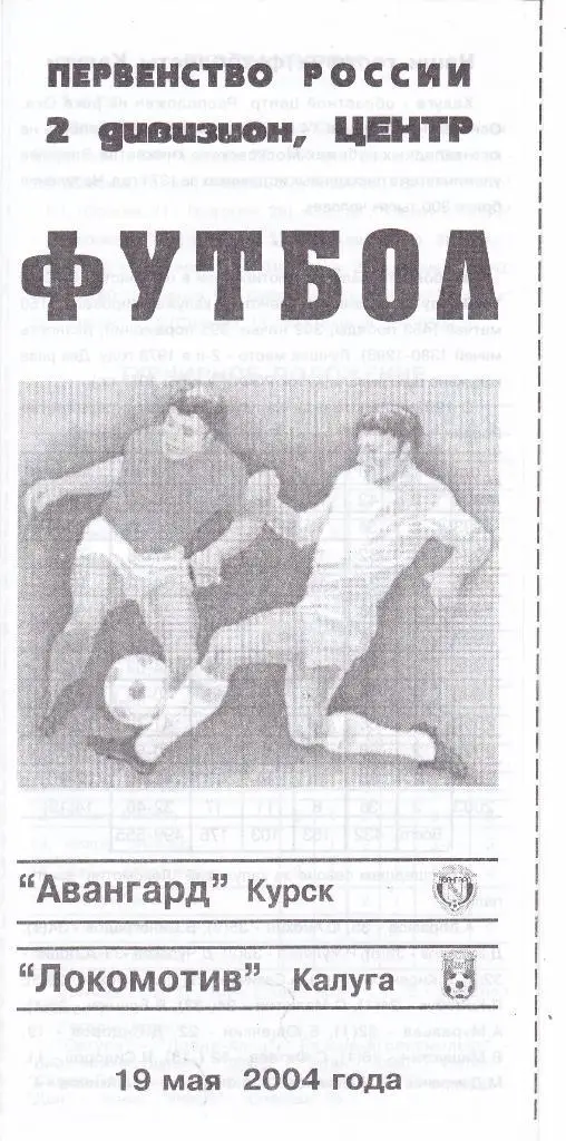 Авангард (Курск) - Локомотив (Калуга) 19.05.2004