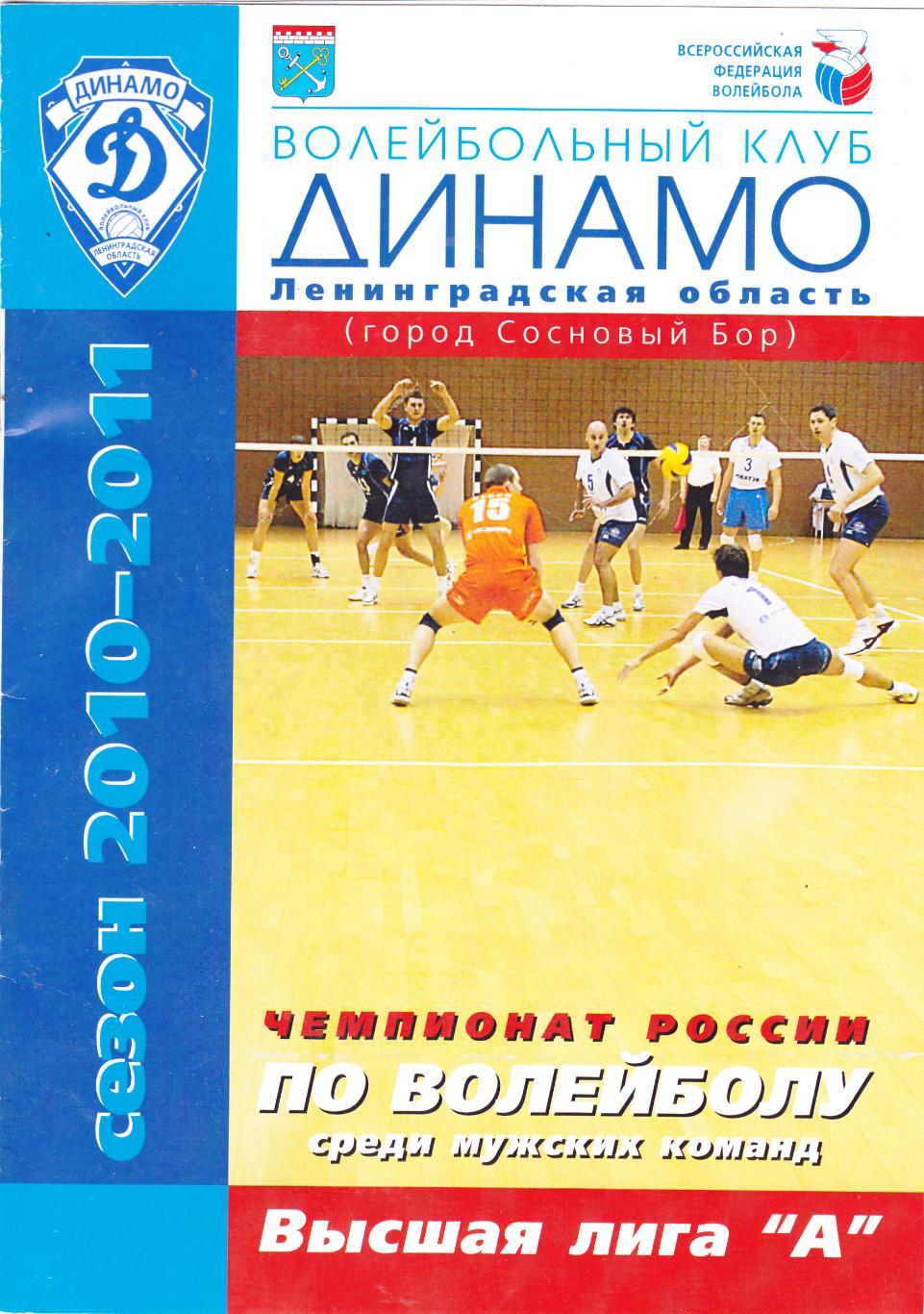 Буклет Динамо (Ленинградская обл) 2010-2011