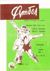 Ротор (Волгоград) - Нистру (Кишинев) 02.08.1982