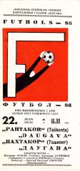 Даугава (Рига) - Пахтакор (Ташкент) 22.07.1986