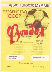 Ростсельмаш (Ростов) - Атоммаш (Волгодонск) 16.08.1980