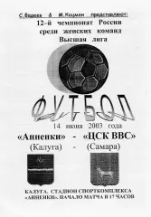 Анненки (Калуга) - ЦСК ВВС (Самара) 14.06.2003