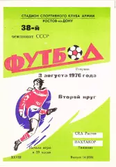 СКА (Ростов) - Пахтакор (Ташкент) 03.08.1976