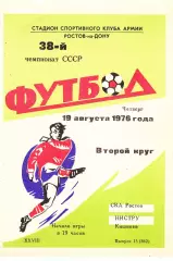 СКА (Ростов) - Нистру (Кишинев) 19.08.1976