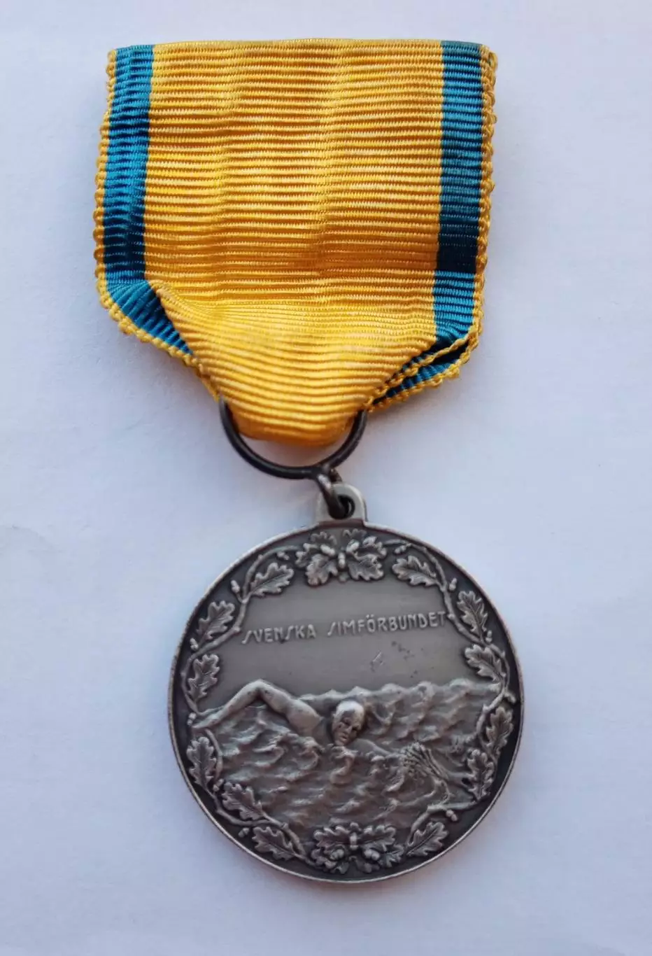 Медаль 2 место чемпионата Швеции по плаванию