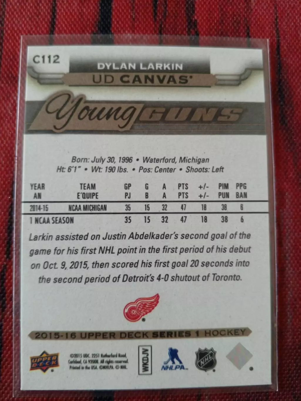 Карточка Young GunsCanvas Ларкин 1