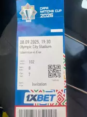 Финал CAFA nations cup 2025 Узбекистан Иран 08.09.2025