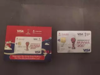 Пластиковая картаАльфа Банк. Кубок Конфедераций.Россия 2017