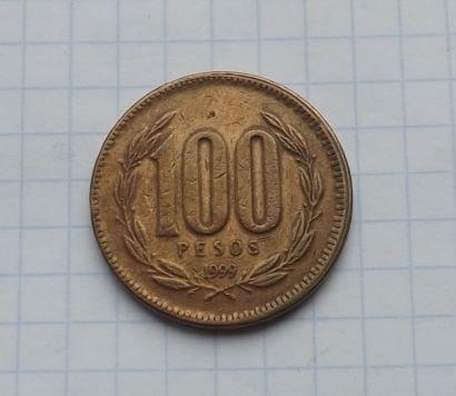 Чили 100 песо 1999 год. 1
