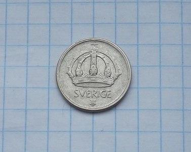 Швеция 25 эре 1950 год. Серебро. 1