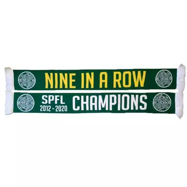 Футбольный шарф Celtic FC — Nine in a Row Champions (Official Merch)