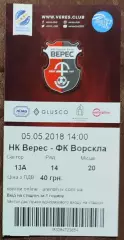 Верес Рівне - Ворскла Полтава 05.05.2018