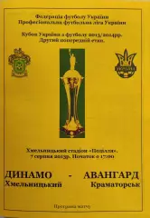 Динамо Хмельницький - Авангард Краматорськ 2013/2014 07.08.2013 кубок