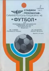 Таврия Симферополь - Шелбурн Дублин Ирландия 02.09.1992