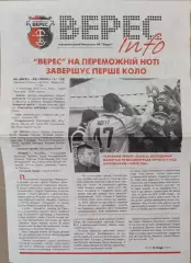 Газета Верес-Інфо звіт матчу Верес Рівне - Геліос Харків 05.11.2016