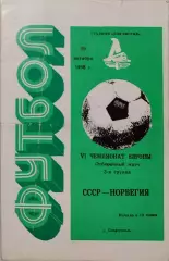 СССР - Норвегия 1986