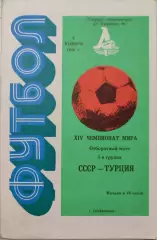 СССР - Турция 08.11.1989 отборочный матч ЧМ