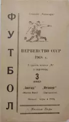 Авангард Желтые Воды - Металлург Запорожье 03.06.1968