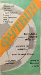 Металлург Запорожье - Кузбасс Кемерово 14.04.1979