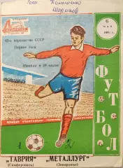Таврия Симферополь - Металлург Запорожье 06.05.1982